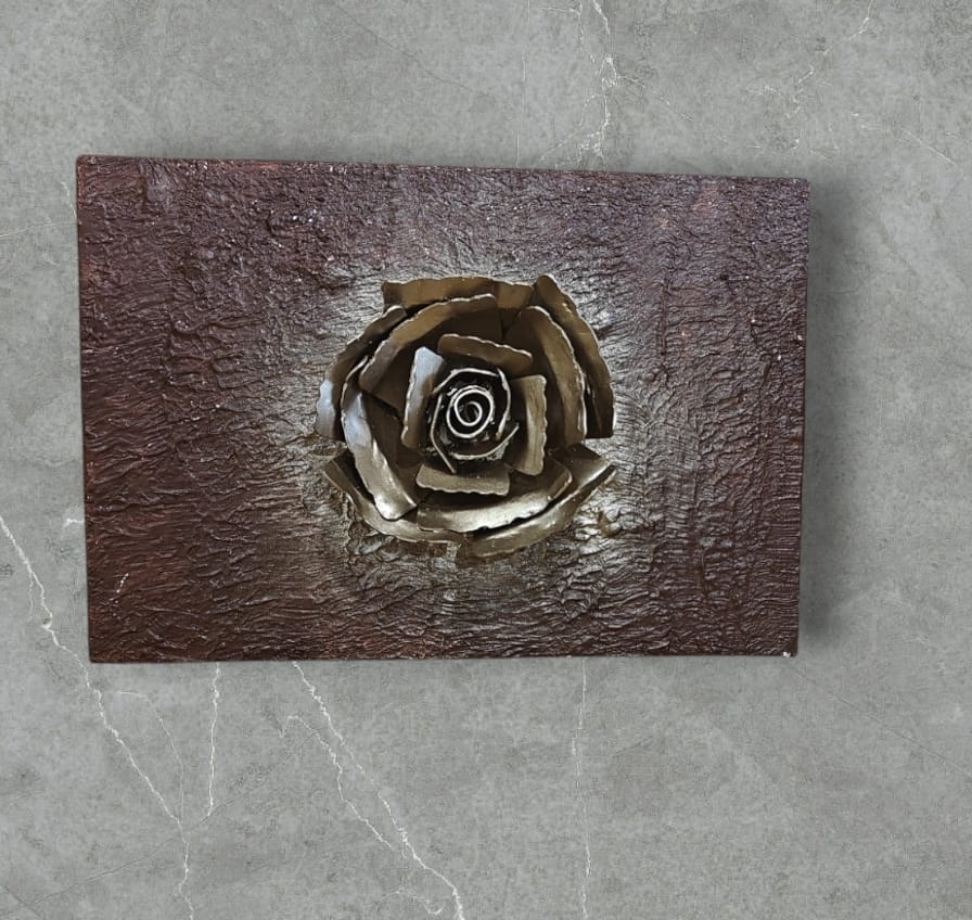 Metal 3D Rose Hanging